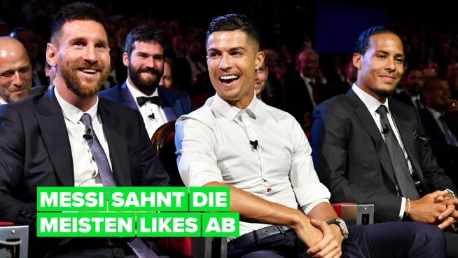 Leo Messi schlägt Cristiano Ronaldo… bei Instagram